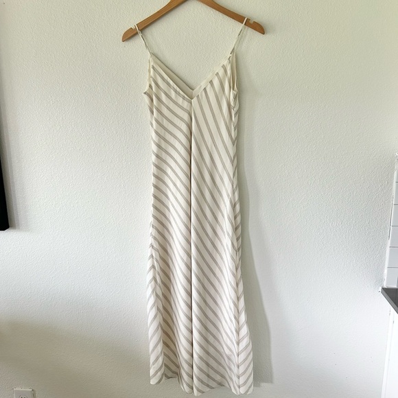 FRAME Striped Bias Cami Slip Dress - Picture 6 of 6